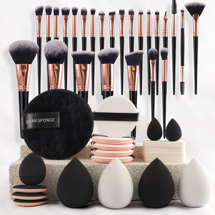 ✨ 47-Piece Beauty Tools Combination Set — Makeup Brush & Cosmetic Kit 💄🖤