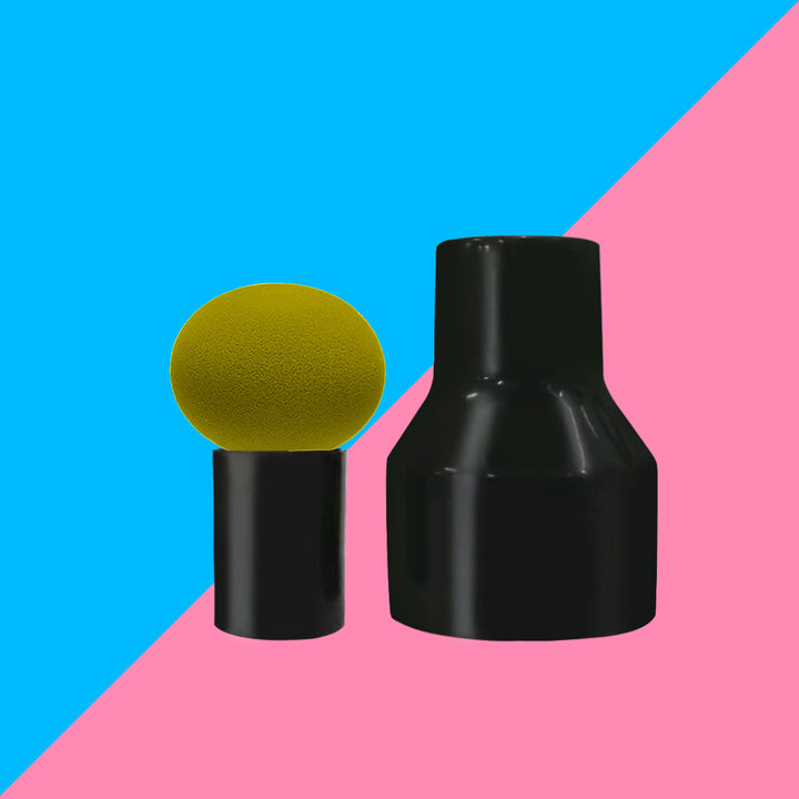 🍄💄 Mushroom Head Sponge Beauty Puff Set – Soft Makeup Powder Puff with Handle & Storage Box