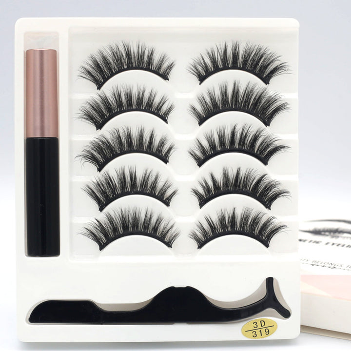 🧲👁️ Five Pairs of Magnetic Eyelashes – Reusable False Lash Set