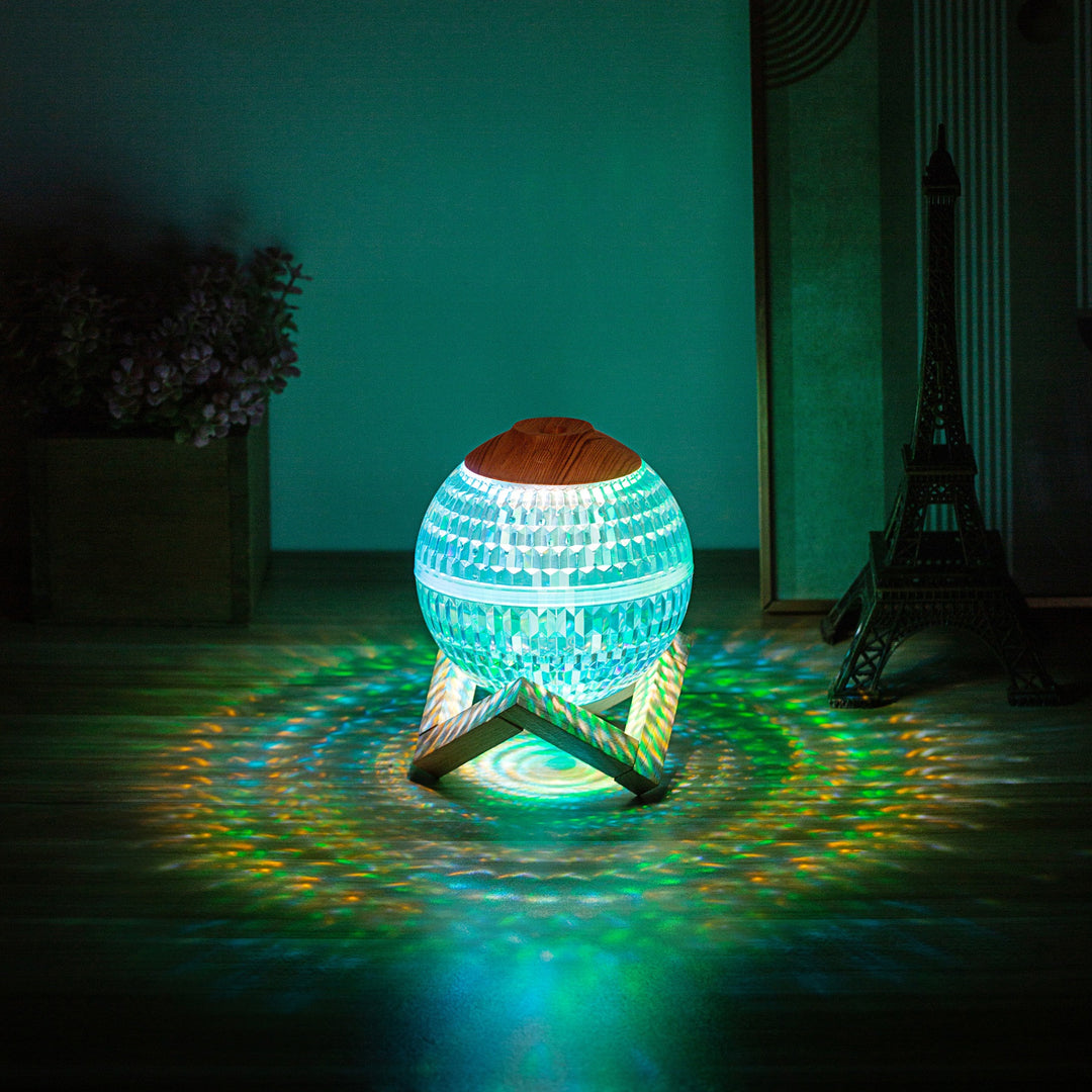 🔮💧 Crystal Ball Humidifier | RGB Colorful Mini Silent Ultrasonic Mist Diffuser ✨