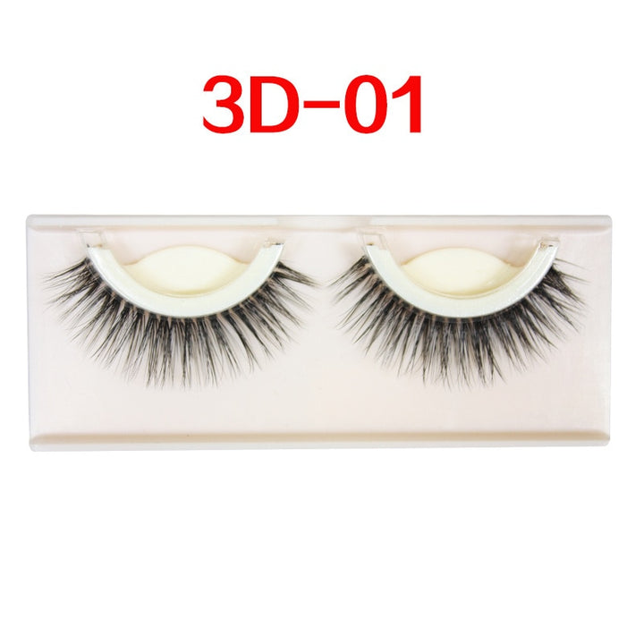 👁️✨ 3D Self-Adhesive False Eyelashes – Reusable Natural Curly Lash Extensions