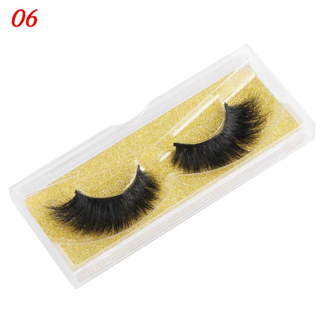 👁️✨ 25MM Mink Eyelashes – Wispy Fluffy Dramatic Fake Lashes