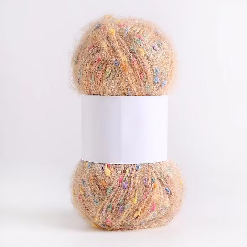 Colored Mohair Knitting Yarn – Soft Hand Woven Mohair Thread for Sweaters, Scarves & DIY Crafts