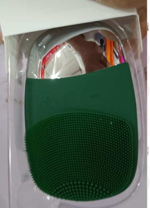 🧼💗 Mini Silicone Electric Face Cleansing Brush | Sonic Facial Cleanser & Skin Massager