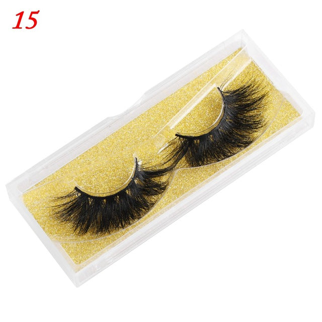 👁️✨ 25MM Mink Eyelashes – Wispy Fluffy Dramatic Fake Lashes