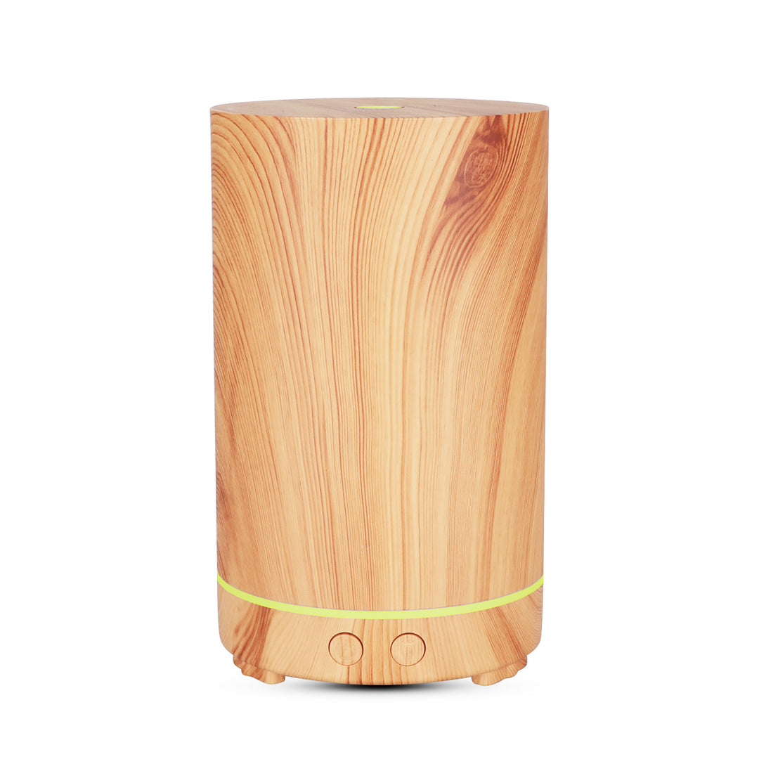 🌿💧 Wood Grain Humidifier | Compact Aromatherapy Diffuser 🌙✨