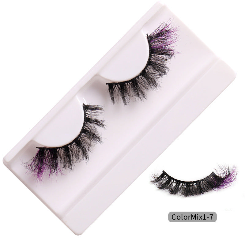 👁️✨ Fashion High Color Fried Curly Eyelashes – Thick Fluffy Faux Mink Lashes