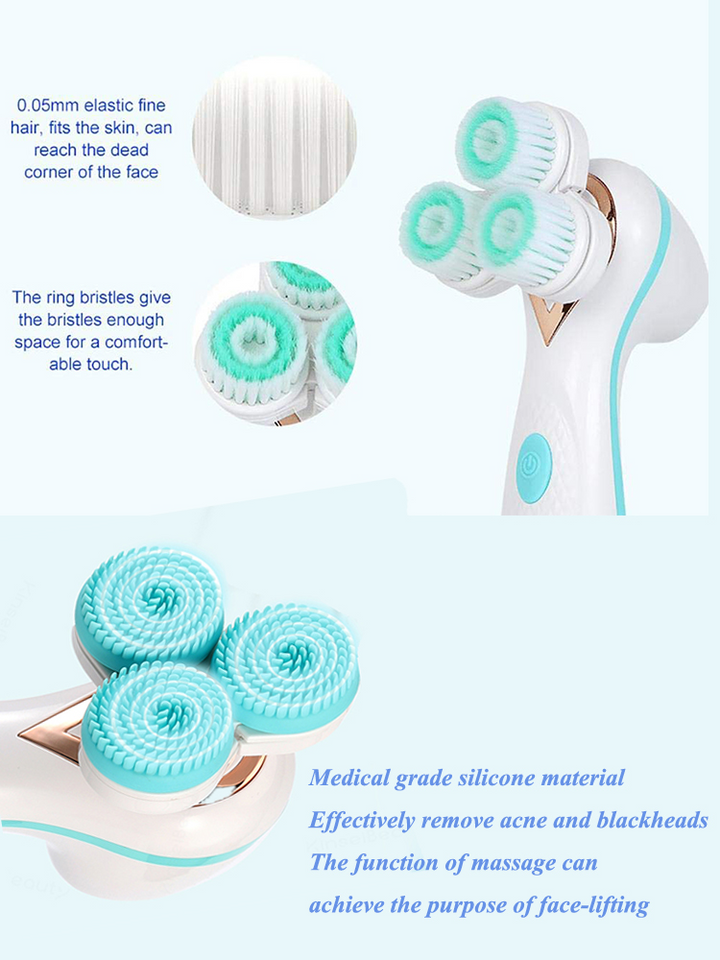 💖🧼 Pore Cleaning Electric Face Washer | Deep Cleansing & Anti-Acne Facial Device