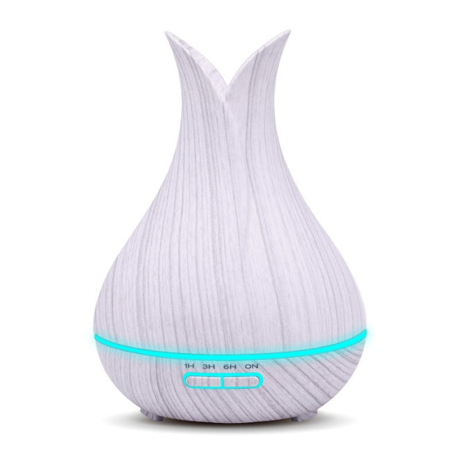 🌿🪵 Wood Grain Aromatherapy Humidifier | Vase-Style Essential Oil Diffuser