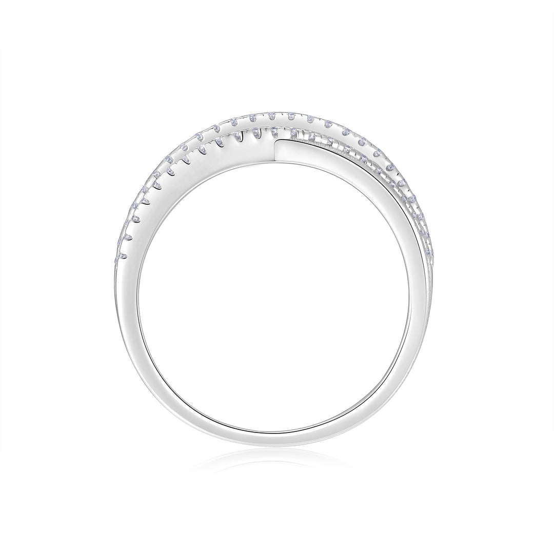 Luxury Minimalist Moissanite Ring – Platinum-Plated S925 Silver, GRA Certified, Customizable