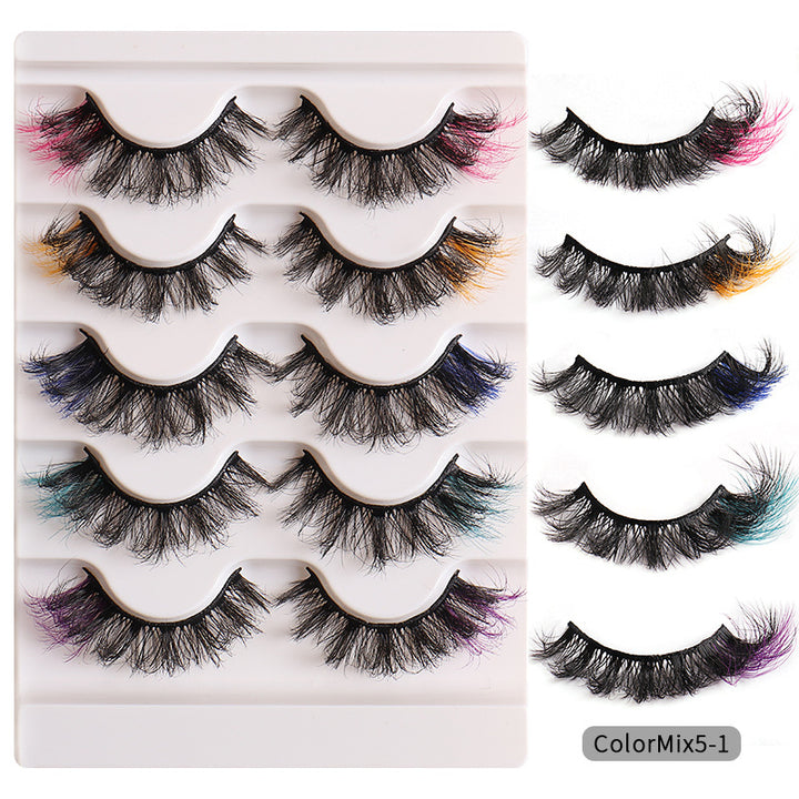 👁️✨ Fashion High Color Fried Curly Eyelashes – Thick Fluffy Faux Mink Lashes