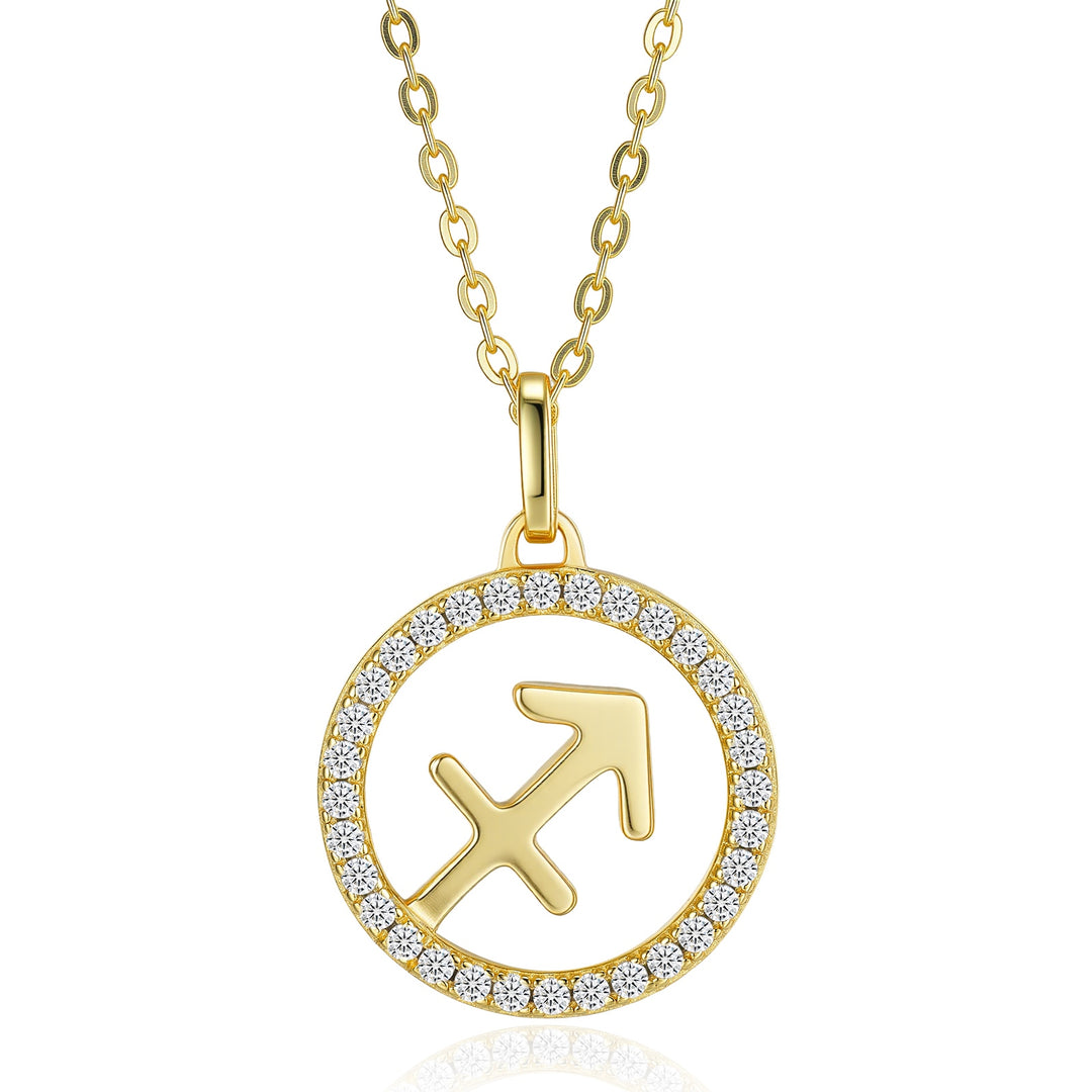 ✨ S925 Gold-Plated Minimalist Moissanite Pendant Necklace ✨