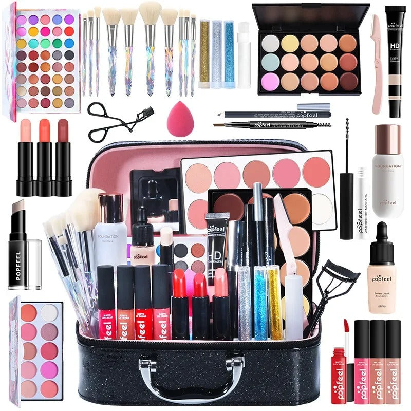 🎁 Beginner Makeup Set Complete Kit – Natural Nude Light Makeup Gift Box 💄