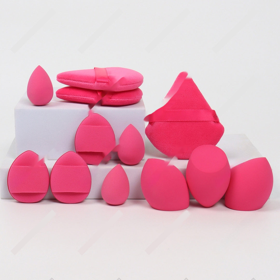 🥚💄 12-Piece Makeup Sponge Puff Set – Soft Beauty Blender Kit (Wet & Dry Use)