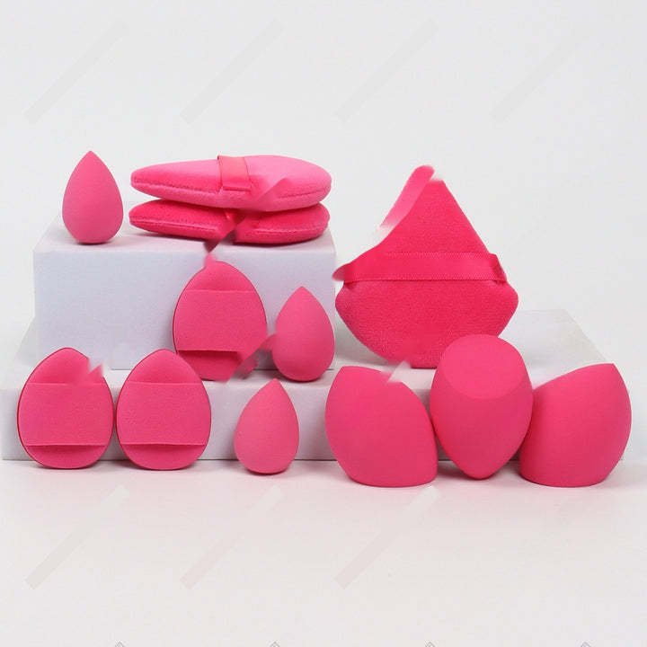 🥚💄 12-Piece Makeup Sponge Puff Set – Soft Beauty Blender Kit (Wet & Dry Use)