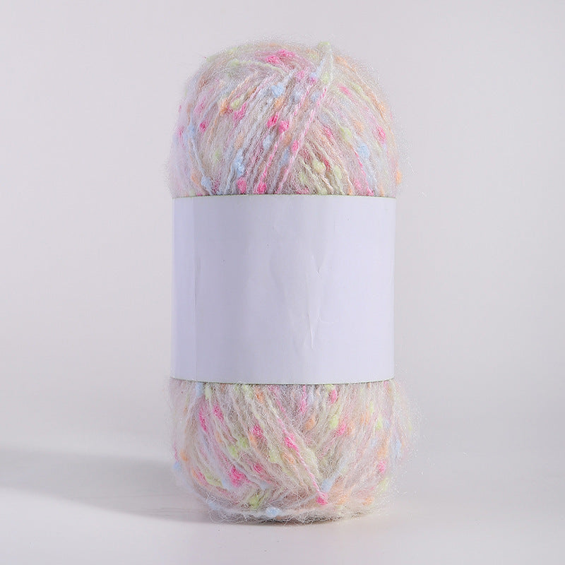 Colored Mohair Knitting Yarn – Soft Hand Woven Mohair Thread for Sweaters, Scarves & DIY Crafts