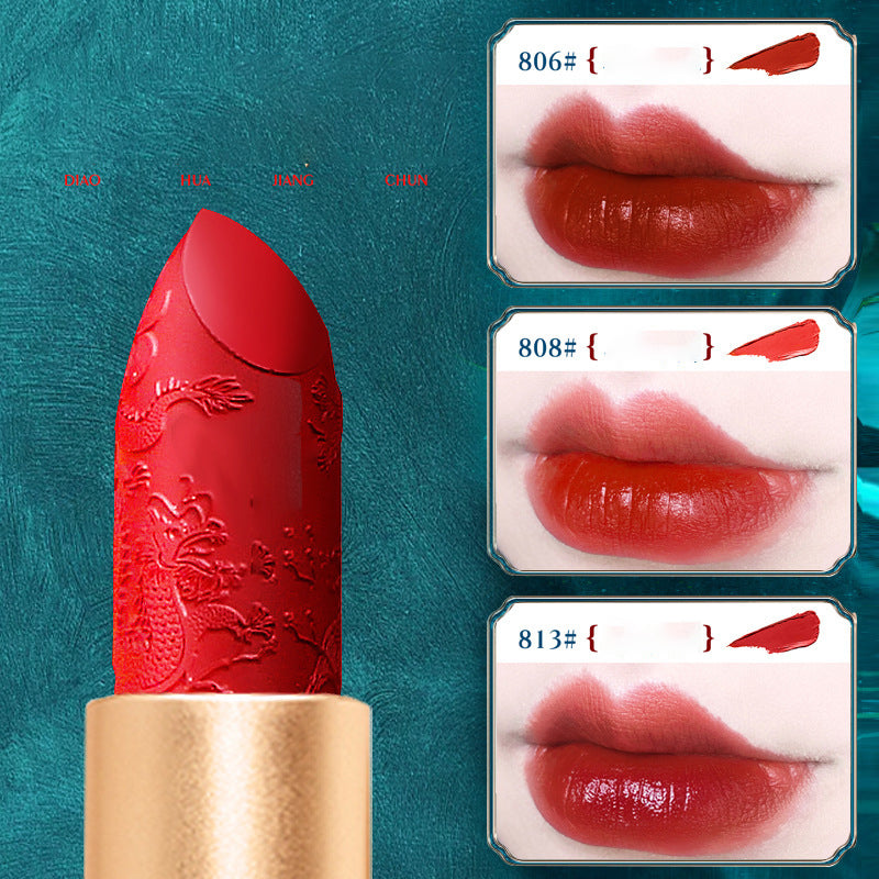 🏮 Carved National Style Makeup Gift Box – Concealer, Lipstick & Beauty Set (Idle Cloud Crane Edition) ✨