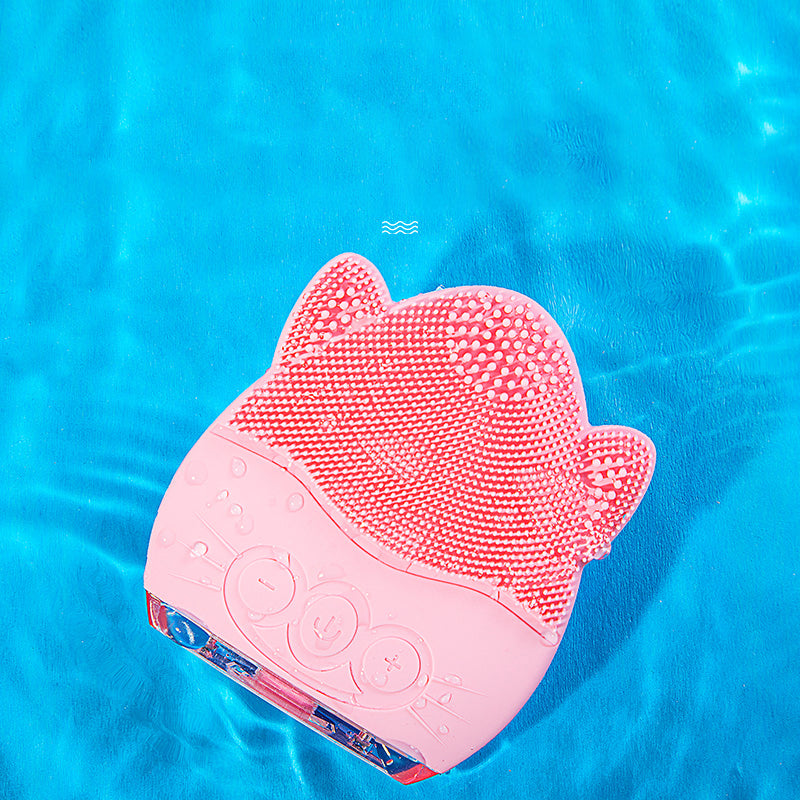 💖🧼 Electric Facial Cleanser | Waterproof Ultrasonic Silicone Face Wash & Massage Device