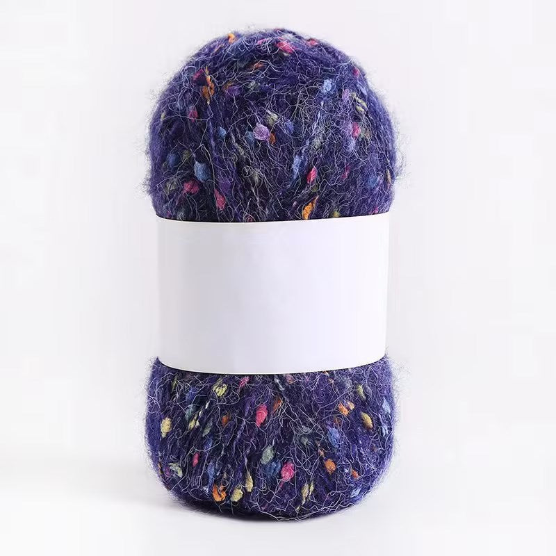 Colored Mohair Knitting Yarn – Soft Hand Woven Mohair Thread for Sweaters, Scarves & DIY Crafts