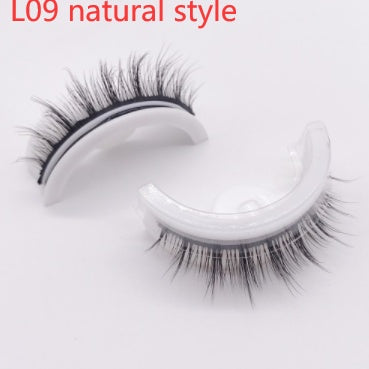 👁️✨ Reusable 3D Mink Lashes – Self-Adhesive Natural False Eyelashes (Glue-Free Silk Style)