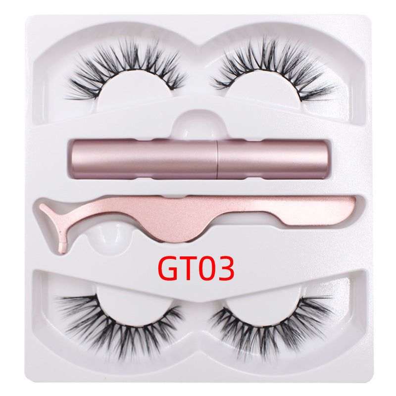🧲👁️ Magnetic Liquid Eyeliner & Magnetic False Eyelashes Set – Waterproof Reusable Lash Kit with Tweezer
