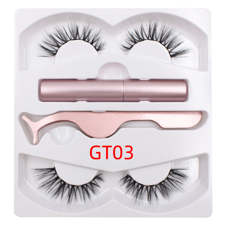 🧲👁️ Magnetic Liquid Eyeliner & Magnetic False Eyelashes Set – Waterproof Reusable Lash Kit with Tweezer