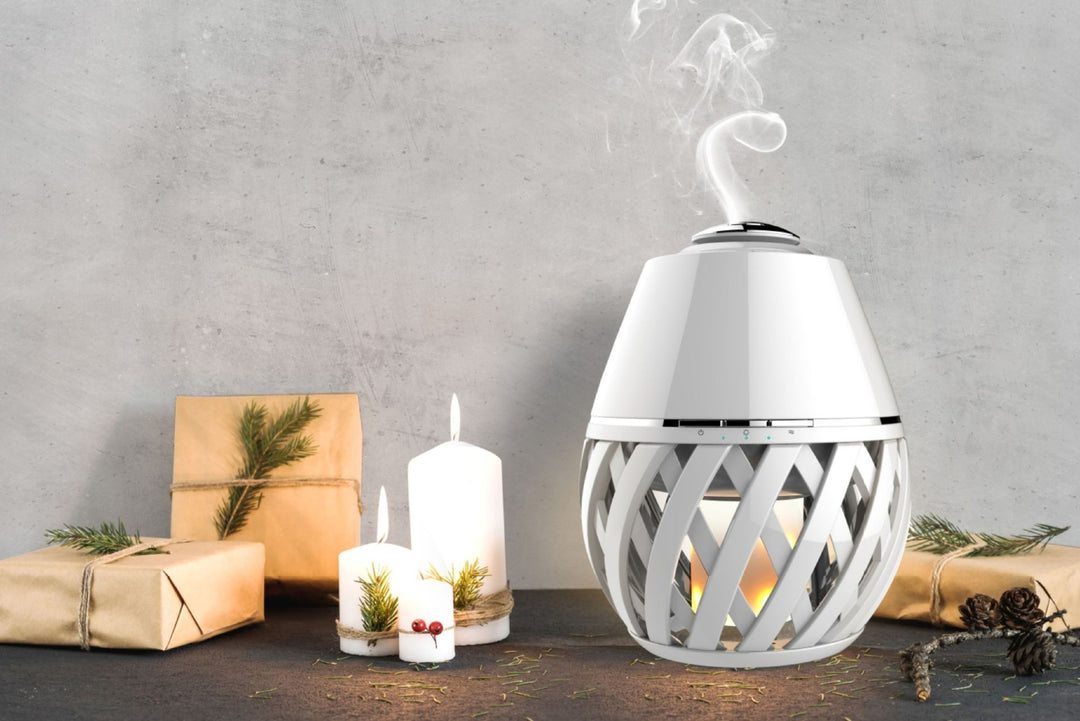 🔥💧 Incense Flame Humidifier | 7-Color Ultrasonic Aroma Diffuser 🌈✨