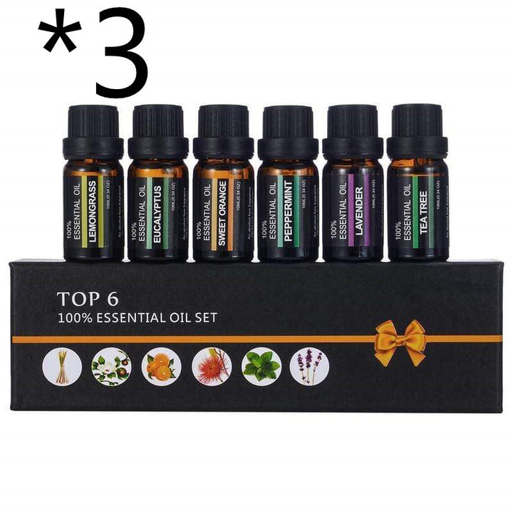 🌿 Lavender 10ml One-way Aromatherapy Massage Oil Set (6 × 10ml)