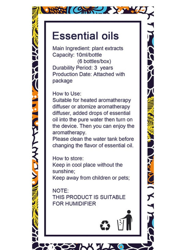 ✨ Botanical Aromatherapy Essential Oil — 10ml Natural Fragrance Oil 🌿💧