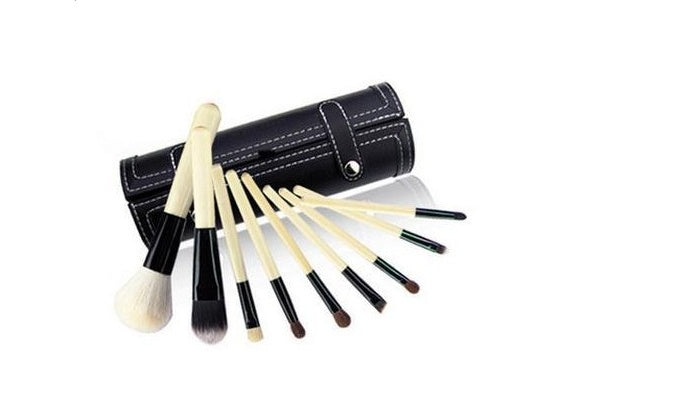 ✨ Barrel Makeup Brush Set — 9-Piece Beauty Tools Kit 💄