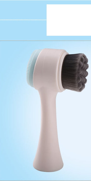 🧼🌿 Bamboo Charcoal Double-Sided Cleansing Brush | Deep Clean & Oil Control Tool