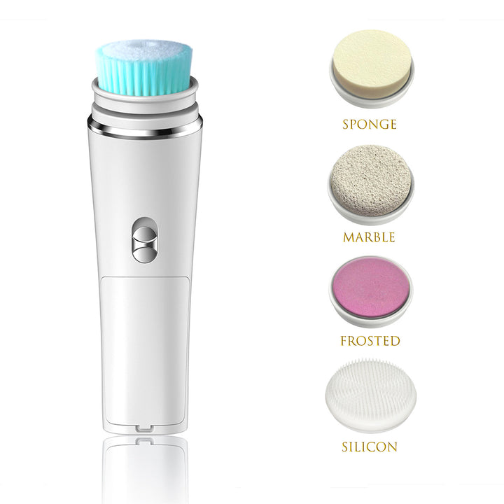 💖🧼 Electric Face Cleansing Brush | 5-in-1 Deep Pore Cleaning & Exfoliating Tool