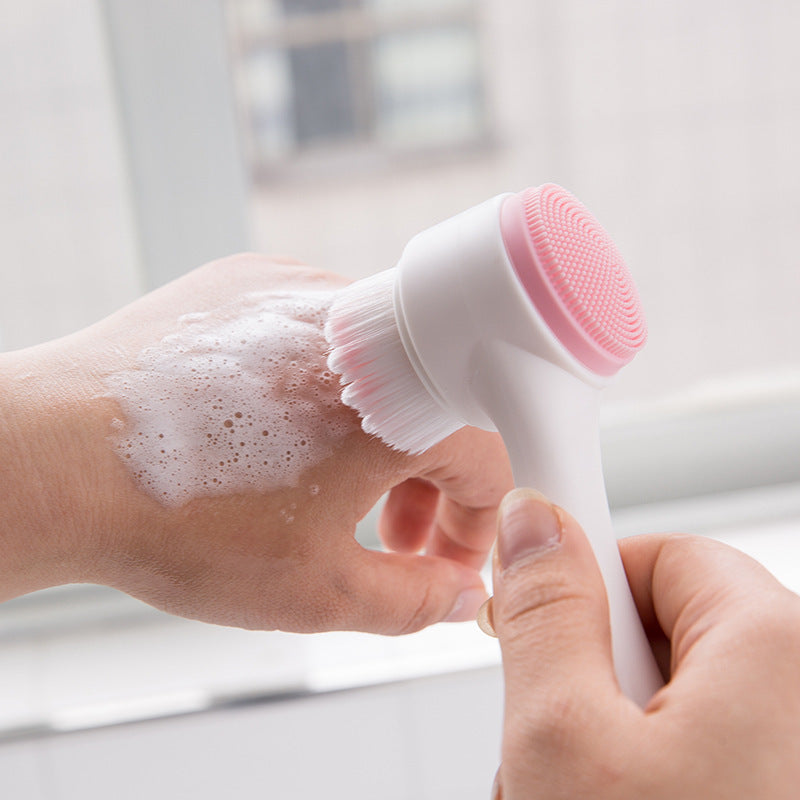 🧼✨ 3D Double-Sided Wash Brush | Deep Facial Cleansing Tool