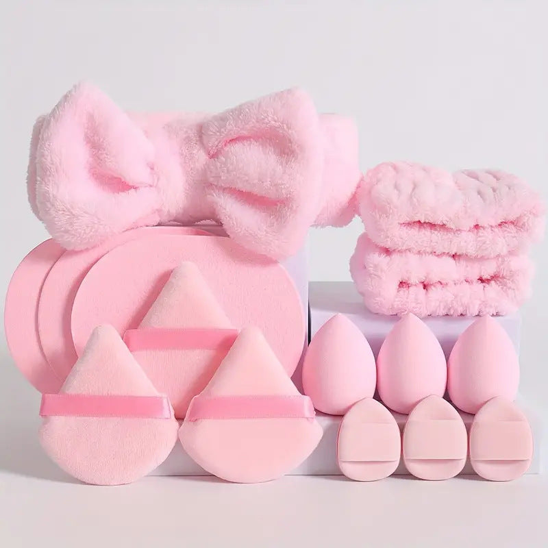 ✨ Mini Cosmetic Egg Makeup & Face Care Set — Soft Beauty Puff Kit 💖