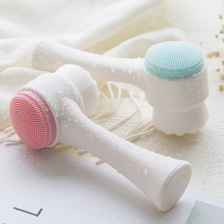 🧼✨ 3D Double-Sided Wash Brush | Deep Facial Cleansing Tool