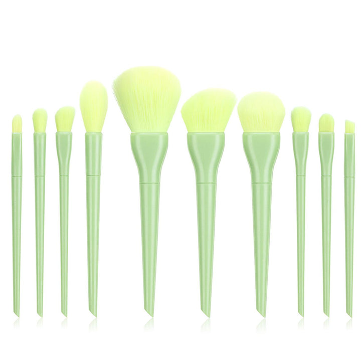 🍬✨ Candy Color 10-Piece Makeup Brush Set — Soft Bristles Collection 💄