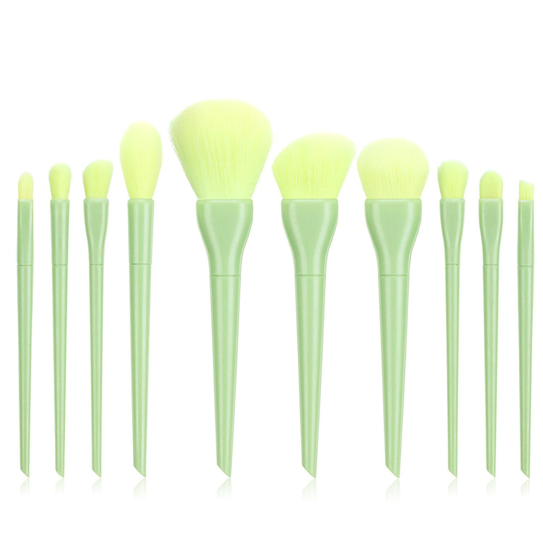 🍬✨ Candy Color 10-Piece Makeup Brush Set — Soft Bristles Collection 💄