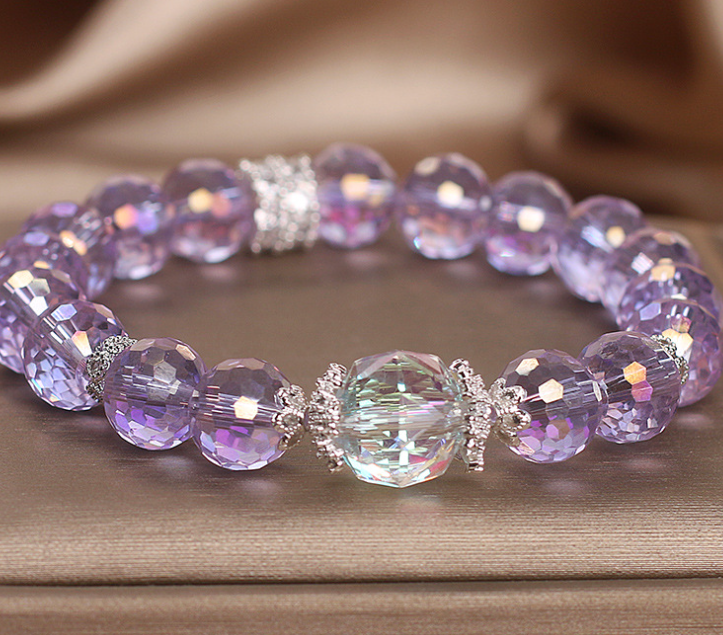 Women’s Austrian Amethyst Crystal Bracelet – Light Luxury Original Design