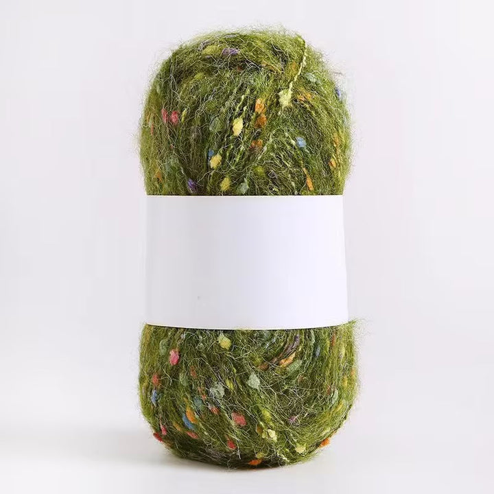 Colored Mohair Knitting Yarn – Soft Hand Woven Mohair Thread for Sweaters, Scarves & DIY Crafts