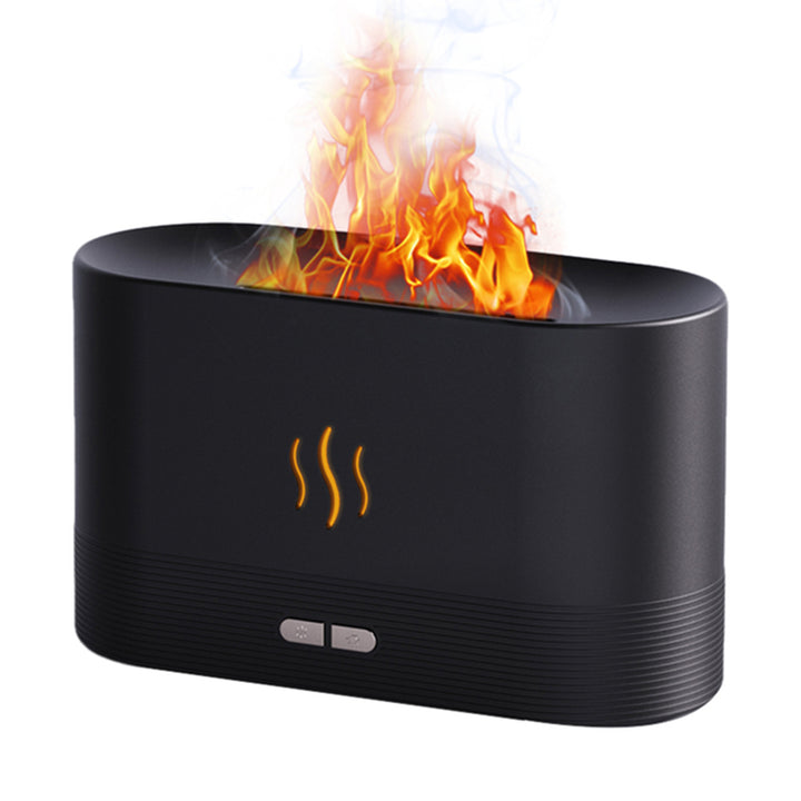 🔥💧 180ML Flame Aroma Diffuser | USB Ultrasonic Essential Oil Humidifier 🌿✨