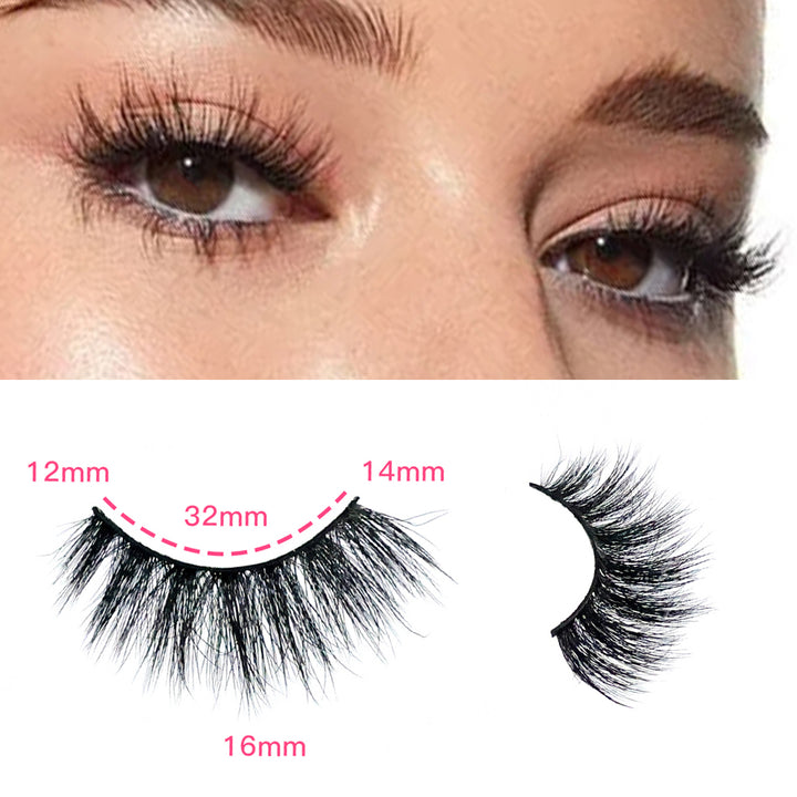 👁️✨ 3D False Eyelashes – Multi-Layered Realistic Soft & Comfortable Reusable Lashes