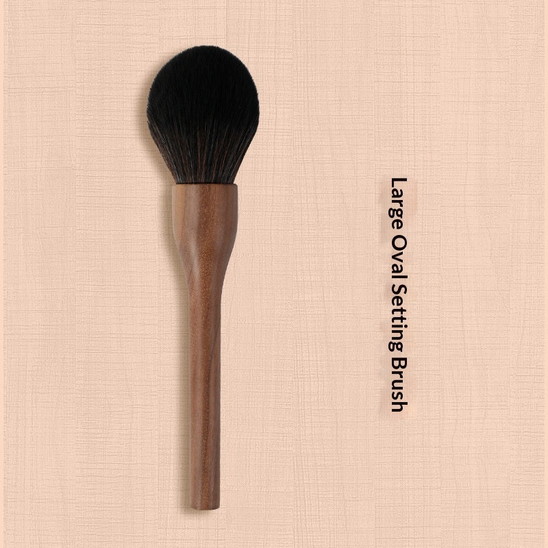 ✨ H Set Vintage Black Walnut Makeup Brush Set — 24-Piece Luxury Kit 💄🌿