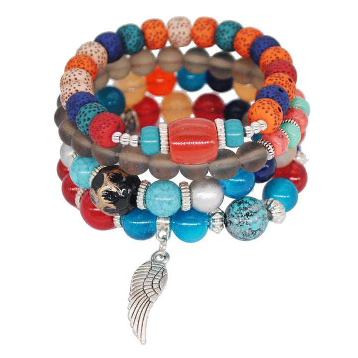 Ethnic Style Tassel Bracelet – Mixed Material Design