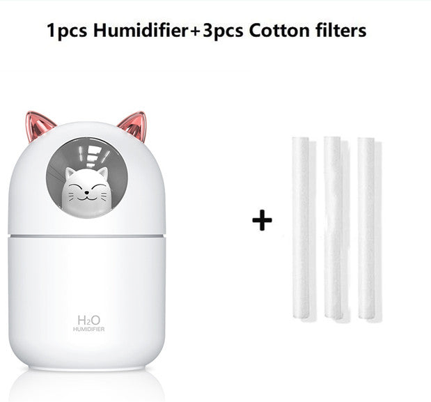 🐻💧 Mini Bear Humidifier | Silent USB Air Mist Rehydrating Spray 🌿✨