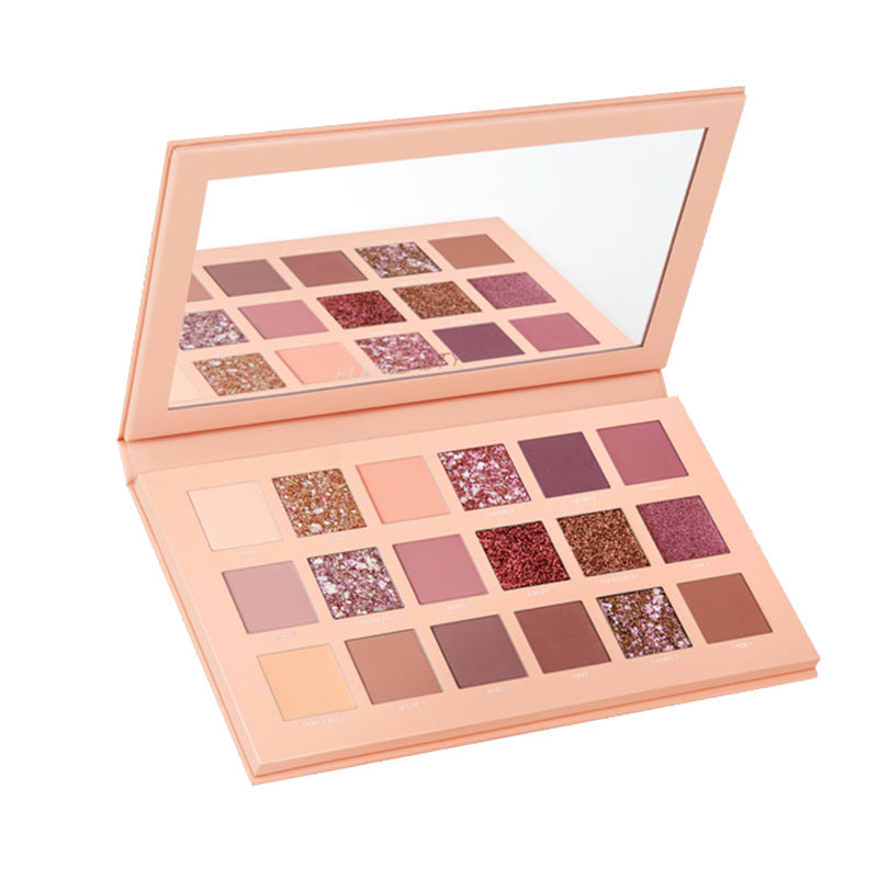 🌍 18-Color Earth Tone Eyeshadow Palette – Matte & Glitter “Mercury Retrograde” Makeup Set ✨