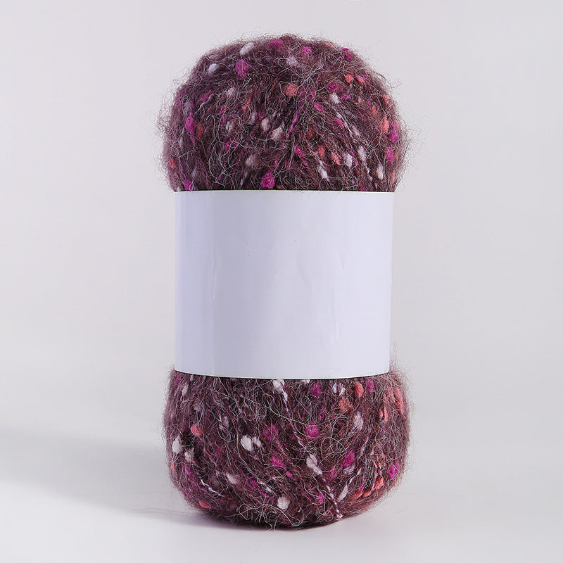 Colored Mohair Knitting Yarn – Soft Hand Woven Mohair Thread for Sweaters, Scarves & DIY Crafts