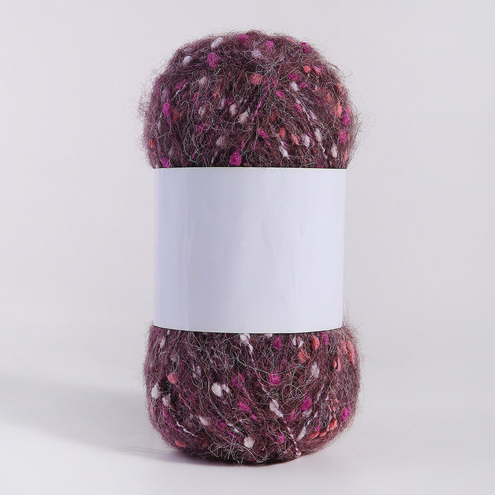 Colored Mohair Knitting Yarn – Soft Hand Woven Mohair Thread for Sweaters, Scarves & DIY Crafts