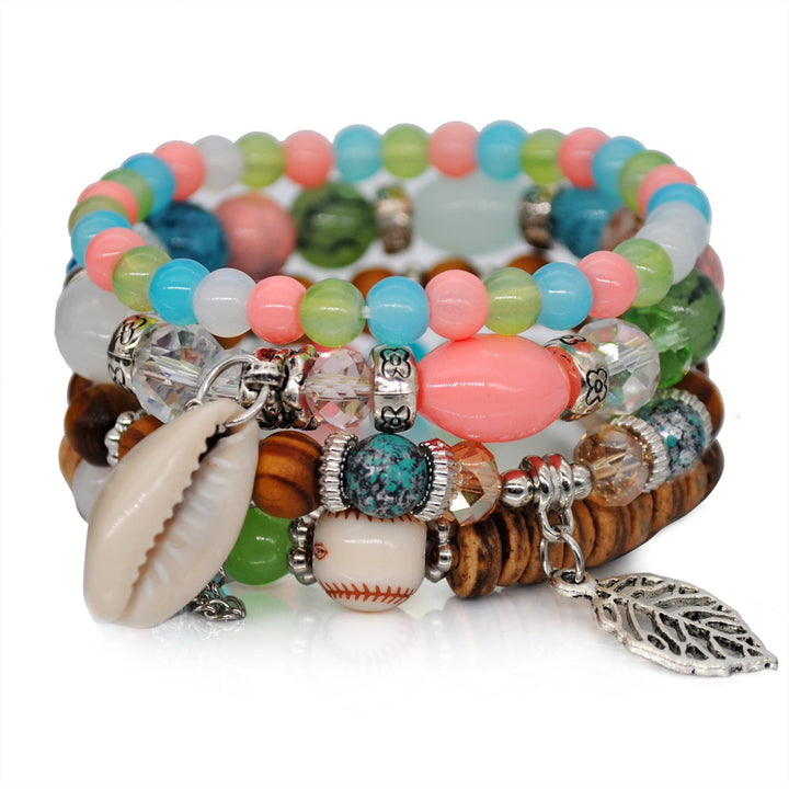 Ethnic Style Tassel Bracelet – Mixed Material Design