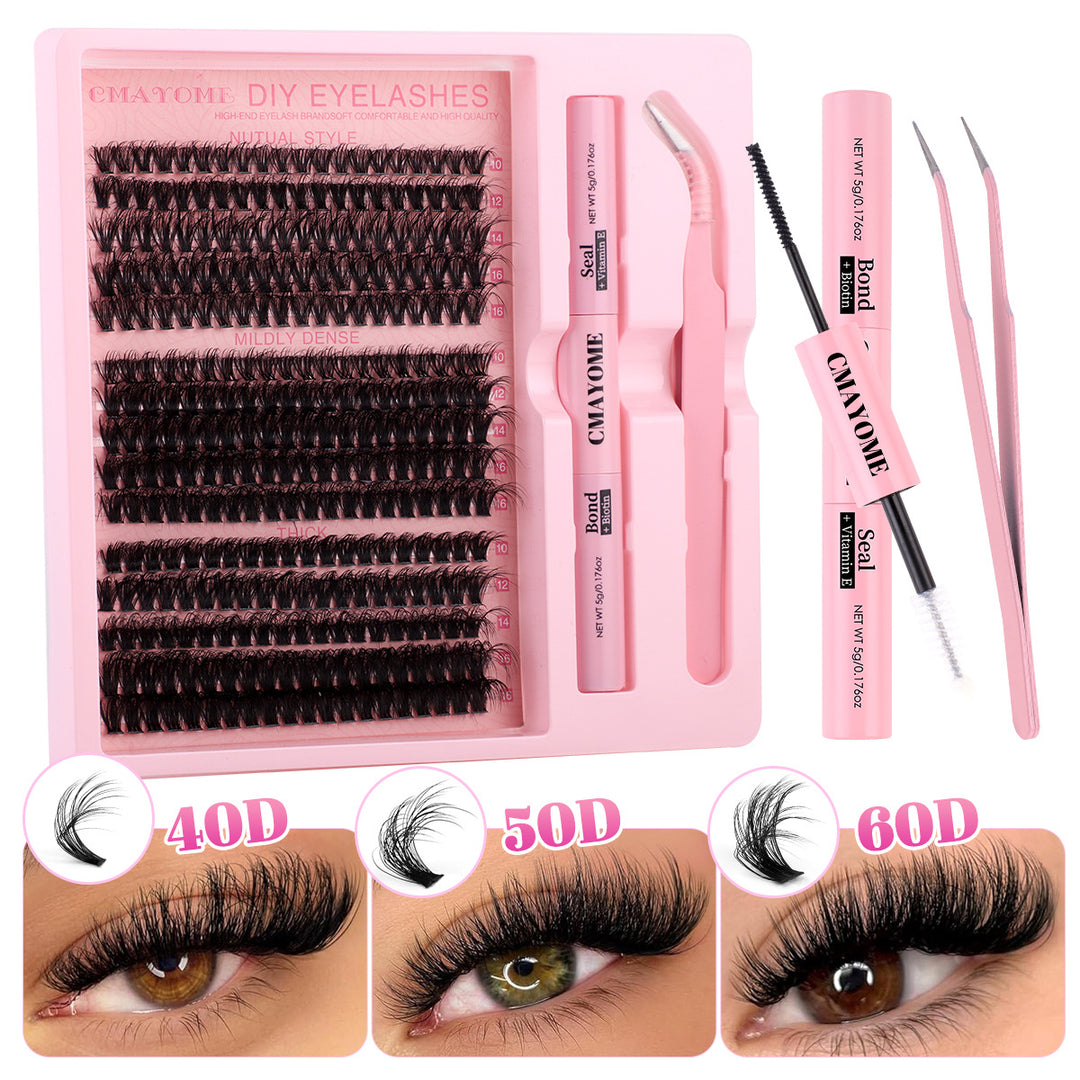 👁️✨ Segment Single Cluster DIY False Eyelashes Extension Suit – Lash Kit