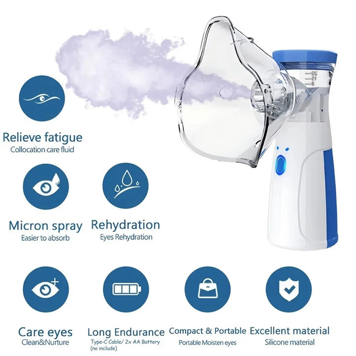 💆‍♀️💧 Portable Nano-Ion Facial Steamer | Handheld Mist Hydration Device